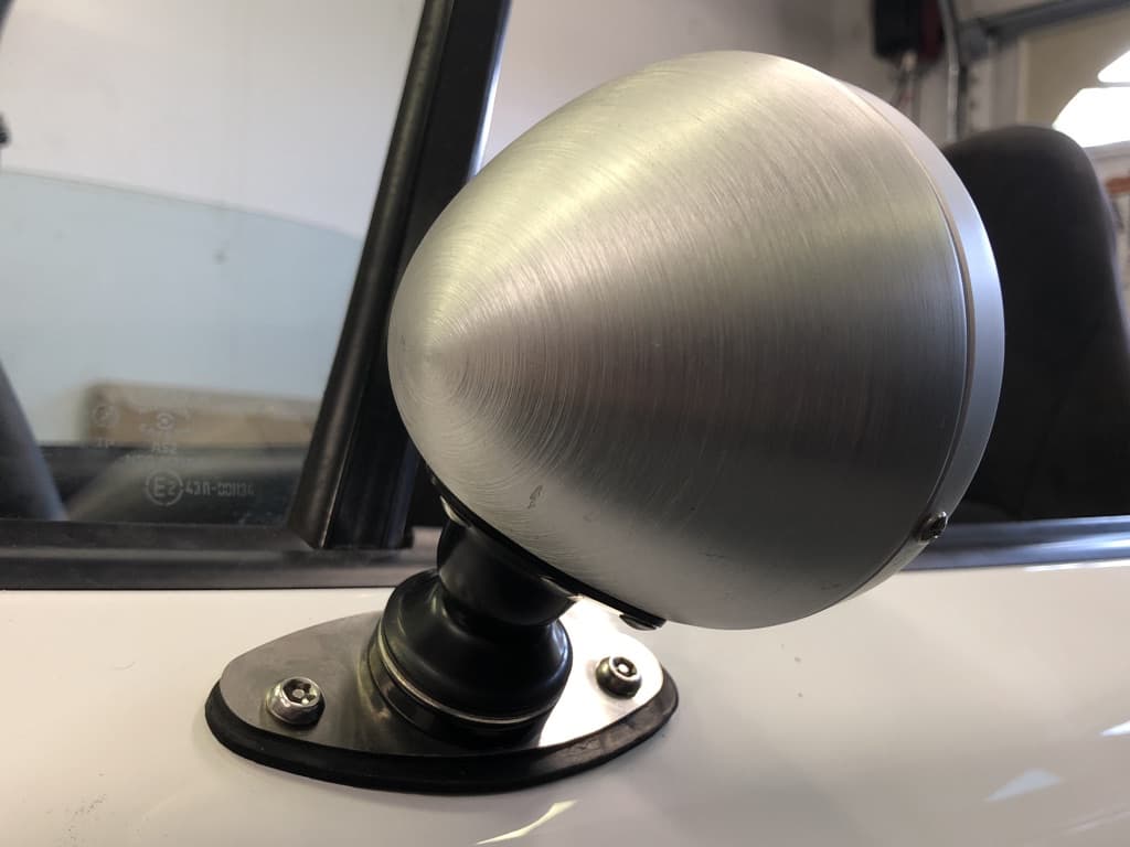 Raydot mirror, mounted on the driver's side door