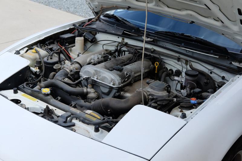 Dusty engine bay