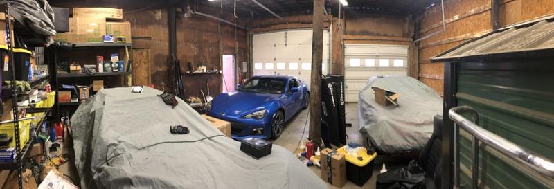 Photo of my workshop with a lot of cars in it